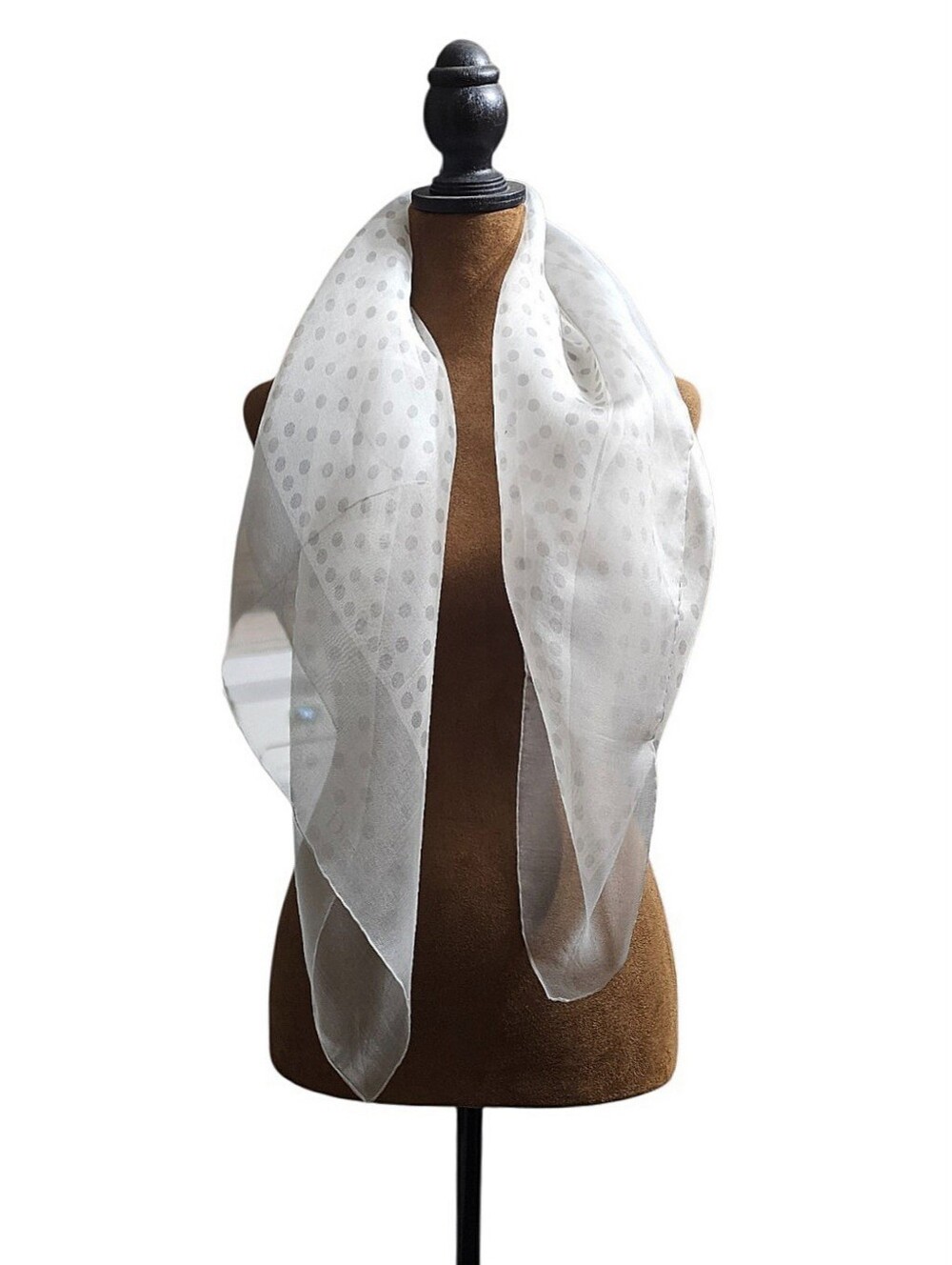 CHRISTIAN DIOR ORGANZA SCARF - Picture 14 of 14